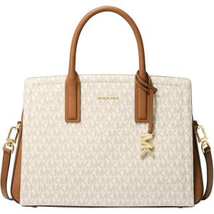 imageMichael Kors Laila Medium SatchelGoldtone HardwareVanillaAcorn