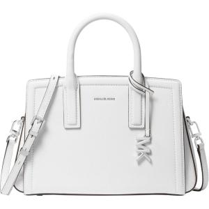 imageMichael Kors Laila Small SatchelSilvertone HardwareOptic White