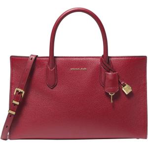 imageMichael Kors Scarlett Medium SatchelGoldtone HardwareDeep Red