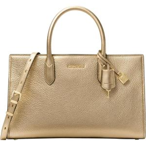 imageMichael Kors Scarlett Medium SatchelGoldtone HardwarePale Gold