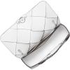 imageMichael Kors Tribeca Small Woven Convertible Chain Shoulder BagSilvertone HardwareWoven LeatherOptic White