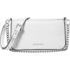 Silver-tone Hardware/Optic White