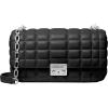 imageMichael Kors Tribeca Large Quilted Convertible Chain Shoulder BagSilvertone HardwareBlack