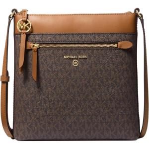 imageMichael Kors Jet Set Charm Small Flat Crossbody BagGoldtone HardwareBrownAcorn