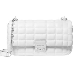 imageMichael Kors Tribeca Large Quilted Convertible Chain Shoulder BagOptic White