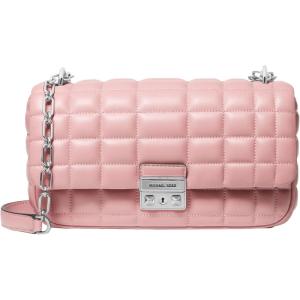 imageMichael Kors Tribeca Large Quilted Convertible Chain Shoulder BagSmokey Rose