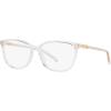 imageMichael Kors Womens Mk4067u Santa Clara Universal Fit Square Prescription Eyewear FramesClearDemo Lens
