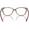 imageMichael Kors Womens Mk4067u Santa Clara Universal Fit Square Prescription Eyewear FramesPlum Graphic TortoiseDemo Lens