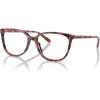 imageMichael Kors Womens Mk4067u Santa Clara Universal Fit Square Prescription Eyewear FramesPlum Graphic TortoiseDemo Lens