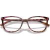 imageMichael Kors Womens Mk4067u Santa Clara Universal Fit Square Prescription Eyewear FramesPlum Graphic TortoiseDemo Lens