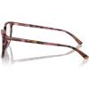 imageMichael Kors Womens Mk4067u Santa Clara Universal Fit Square Prescription Eyewear FramesPlum Graphic TortoiseDemo Lens