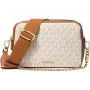 imageMichael Kors Bryant Medium Double Zip Chain Camera Crossbody BagVanillaAcorn
