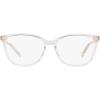 imageMichael Kors Womens Mk4067u Santa Clara Universal Fit Square Prescription Eyewear FramesClearDemo Lens