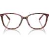 imageMichael Kors Womens Mk4067u Santa Clara Universal Fit Square Prescription Eyewear FramesPlum Graphic TortoiseDemo Lens