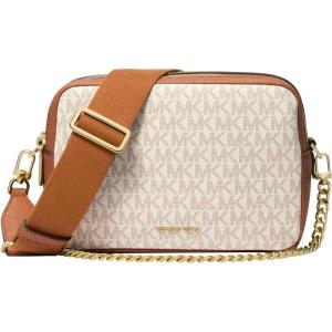 imageMichael Kors Bryant Medium Double Zip Chain Camera Crossbody BagVanillaAcorn