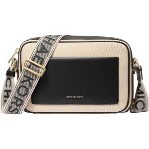 imageMichael Kors Maeve Large Pocket Crossbody BagGoldtone HardwareBlack