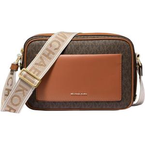 imageMichael Kors Maeve Large Pocket Crossbody BagGoldtone HardwareBrownAcorn