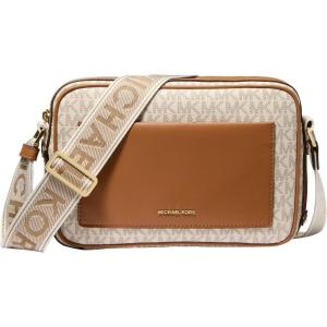 imageMichael Kors Maeve Large Pocket Crossbody BagGoldtone HardwareVanillaAcorn