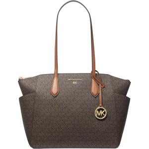 imageMichael Kors Marilyn Medium TopZip Tote BagBrownAcorn