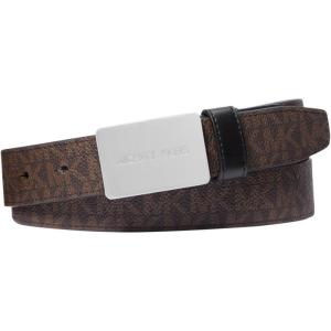 imageMichael Kors mens 31mm Mk Plaque BeltBrownBlack
