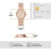 imageMichael Kors Parker Womens Watch Stainless Steel and Pav Crystal Watch for Women with Steel Leather or Silicone Band33MM Rose Gold