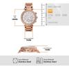 imageMichael Kors Parker Womens Watch Stainless Steel and Pav Crystal Watch for Women with Steel Leather or Silicone BandRose Gold Tone