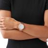 imageMichael Kors Parker Womens Watch Stainless Steel and Pav Crystal Watch for Women with Steel Leather or Silicone BandRose Gold Tone