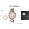 imageMichael Kors Parker Womens Watch Stainless Steel and Pav Crystal Watch for Women with Steel Leather or Silicone BandRose Gold Tone