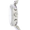 imageMichael Kors Parker Womens Watch Stainless Steel and Pav Crystal Watch for Women with Steel Leather or Silicone BandSilver  Steel
