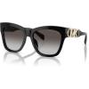 imageMichael Kors Womens MK2182U Empire Square Universal Fit Square SunglassesBlackDark Grey Gradient