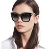 imageMichael Kors Womens MK2182U Empire Square Universal Fit Square SunglassesBlackDark Grey Gradient
