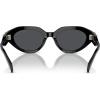 imageMichael Kors Womens MK2192 Empire Oval Sunglasses BlackGrey Solid 53 mm