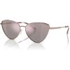 imageMichael Kors Womens Mk1140 Cortez Cat Eye SunglassesRose GoldRose Gold Mirrored