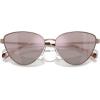 imageMichael Kors Womens Mk1140 Cortez Cat Eye SunglassesRose GoldRose Gold Mirrored
