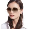 imageMichael Kors Womens Mk1145b Cadiz Square SunglassesShiny Light GoldBrown Gradient