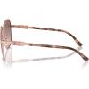 imageMichael Kors Womens Mk1145b Cadiz Square SunglassesShiny Rose Gold Light Brown Pink Gradient