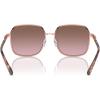 imageMichael Kors Womens Mk1145b Cadiz Square SunglassesShiny Rose Gold Light Brown Pink Gradient