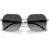 imageMichael Kors Womens Mk1145b Cadiz Square SunglassesShiny SilverNavy Gradient