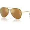 imageMichael Kors Womens Mk1147 Portofino Aviator SunglassesShiny GoldGold Mirrored