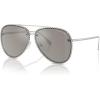 imageMichael Kors Womens Mk1147 Portofino Aviator SunglassesShiny SilverSilver Mirrored