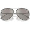 imageMichael Kors Womens Mk1147 Portofino Aviator SunglassesShiny SilverSilver Mirrored