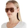 imageMichael Kors Womens Mk1148 London Square SunglassesBrown Solid Back MirroredBrown Solid Back Mirrored