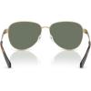 imageMichael Kors Womens Mk1160 Biarritz Aviator SunglassesShiny Light GoldGreen Solid
