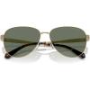 imageMichael Kors Womens Mk1160 Biarritz Aviator SunglassesShiny Light GoldGreen Solid