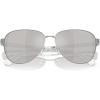 imageMichael Kors Womens Mk1160 Biarritz Aviator SunglassesSilverSilver Mirrored