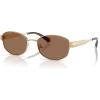 imageMichael Kors Womens Mk1161 Monte Carlo Oval SunglassesLight GoldBrown Solid