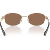 imageMichael Kors Womens Mk1161 Monte Carlo Oval SunglassesLight GoldBrown Solid