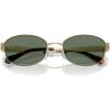 imageMichael Kors Womens Mk1161 Monte Carlo Oval SunglassesLight GoldGreen Solid