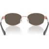 imageMichael Kors Womens Mk1161 Monte Carlo Oval SunglassesRose GoldChocolate Solid