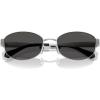 imageMichael Kors Womens Mk1161 Monte Carlo Oval SunglassesSilverDark Grey Solid